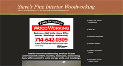 Desktop Screenshot of finishcarpentrybysteve.com