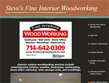 Tablet Screenshot of finishcarpentrybysteve.com